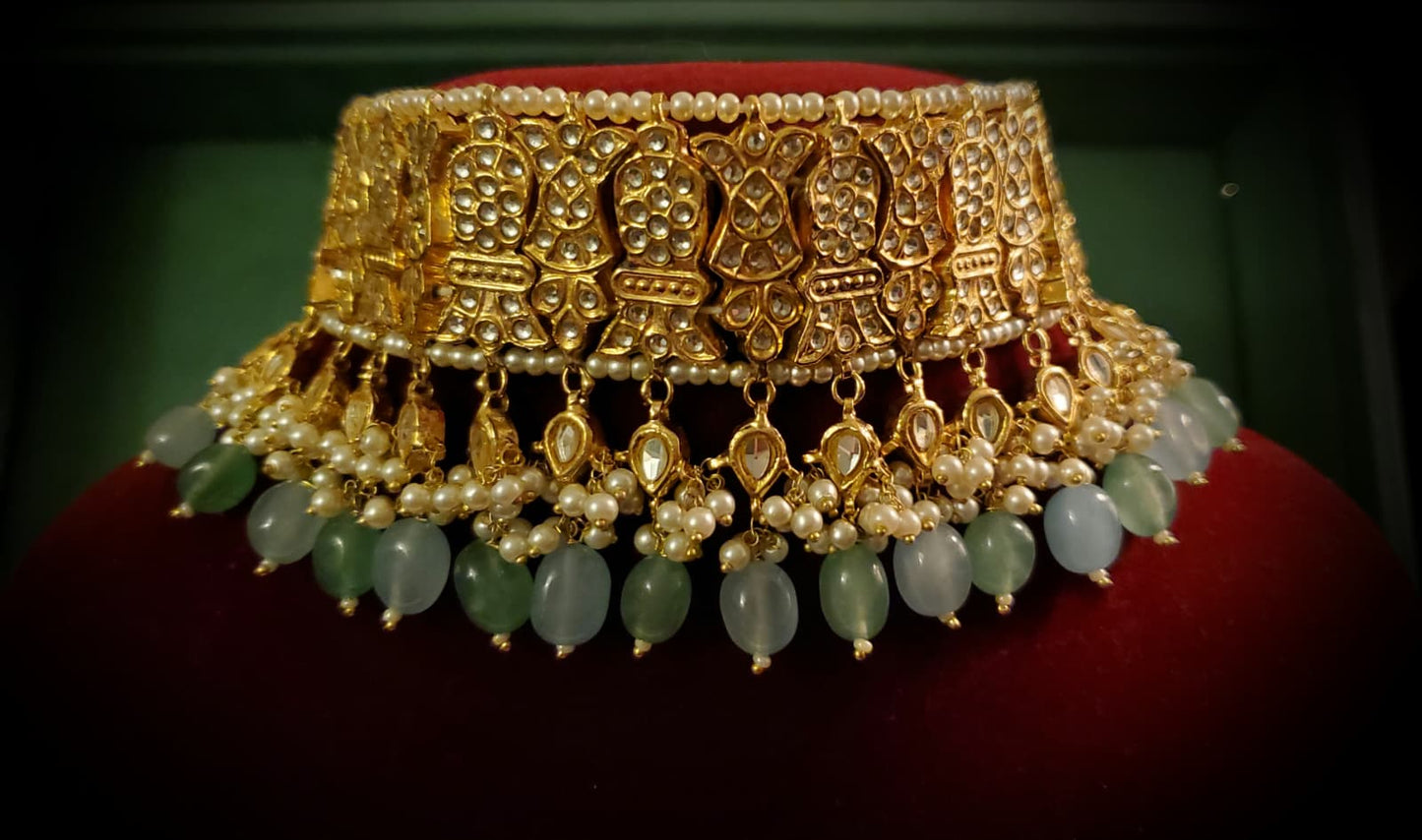 "Jahanara" Emerald Choker