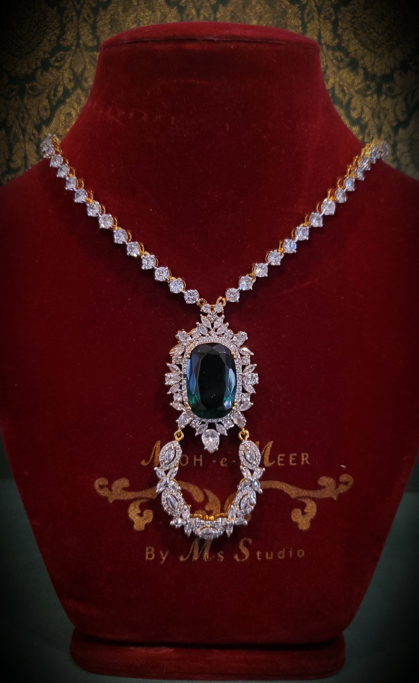 Zircon Emerald Necklace