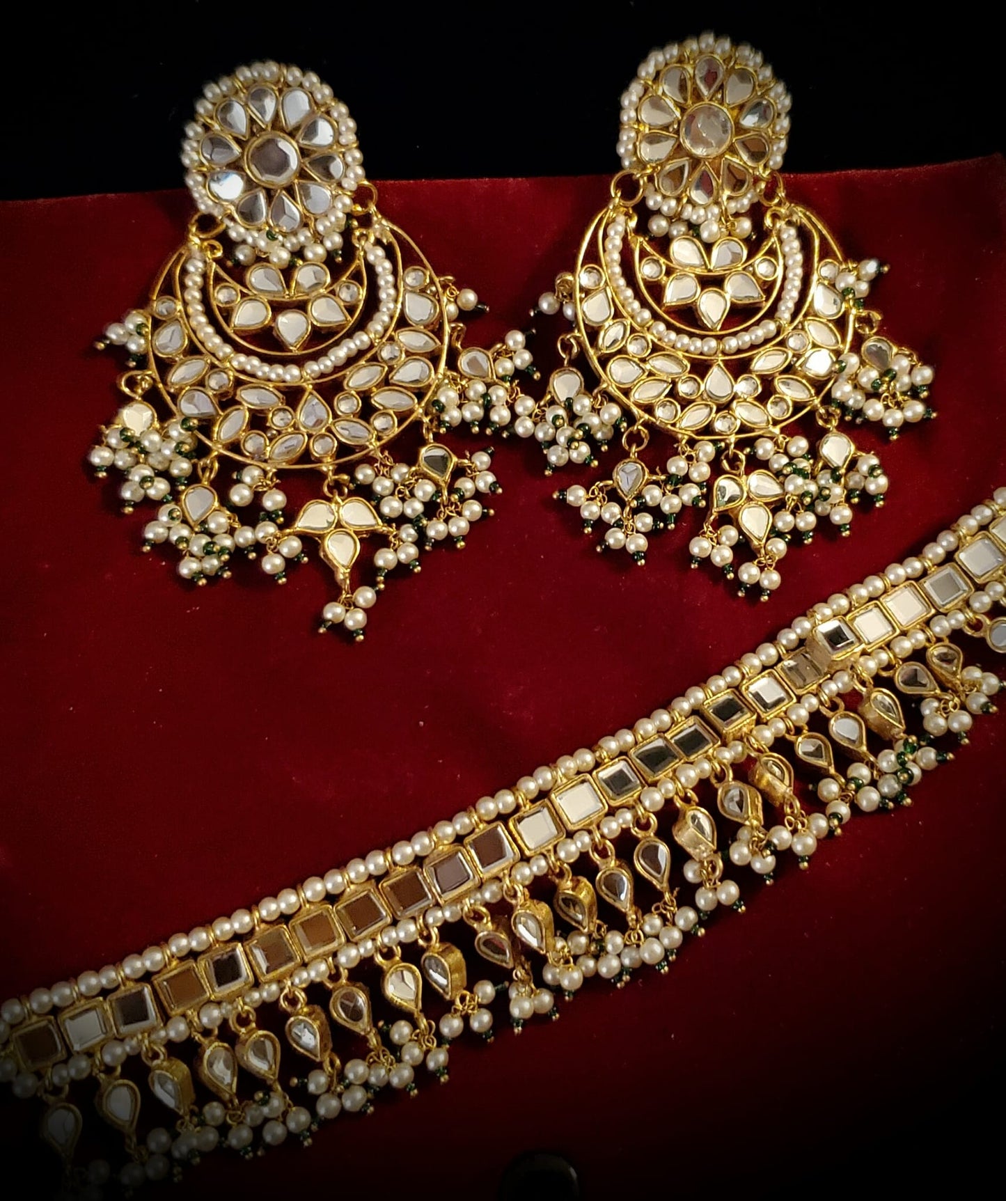 "Shahbano" Mirror Choker Set