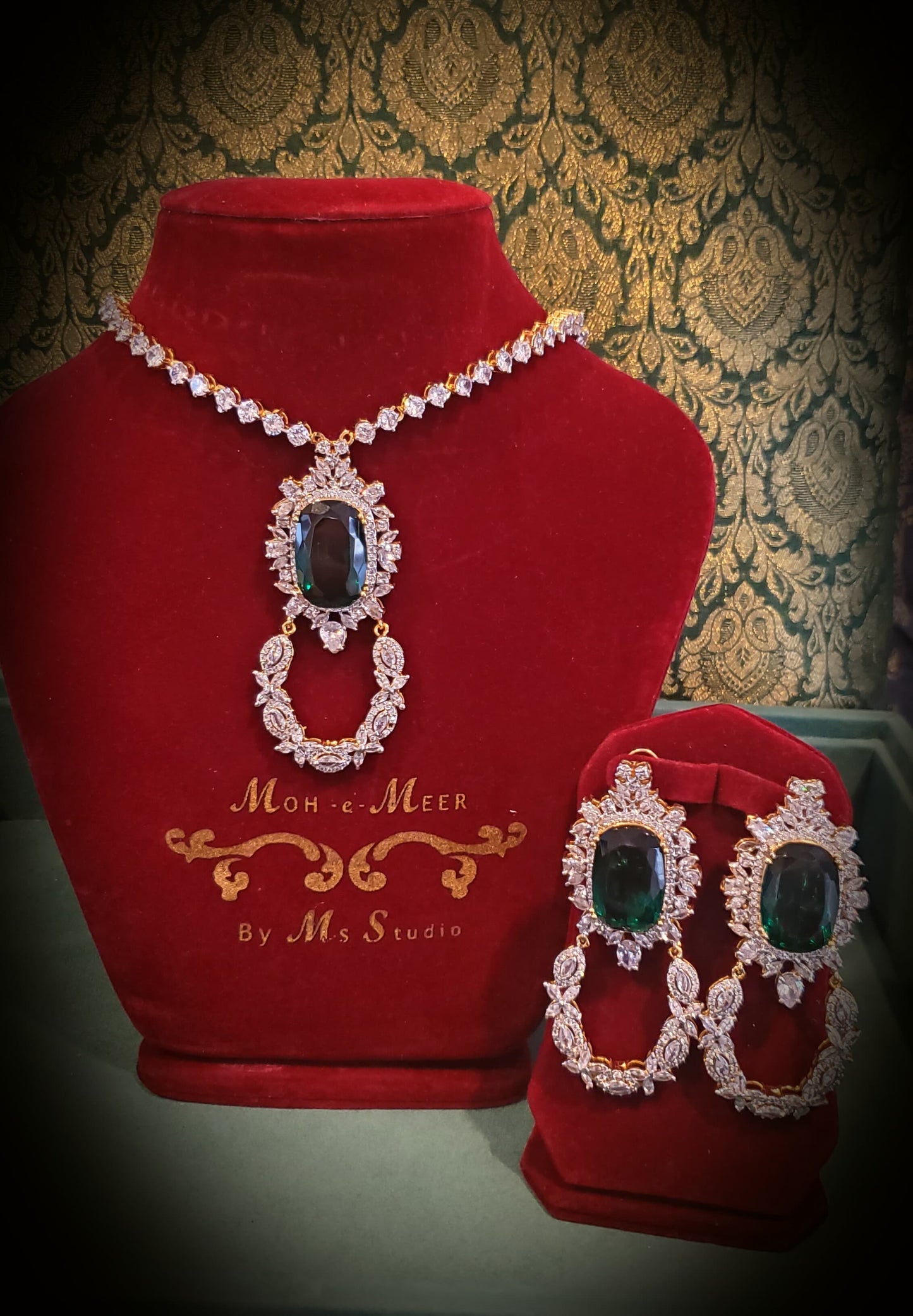 Zircon Emerald Necklace